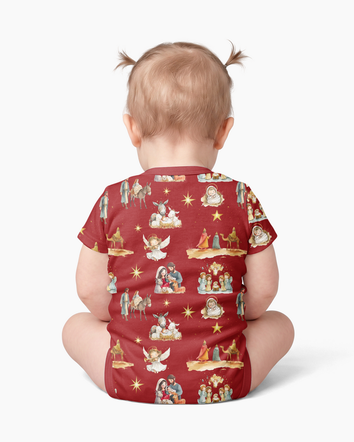 Nativity Joy To The World Bamboo Bodysuit