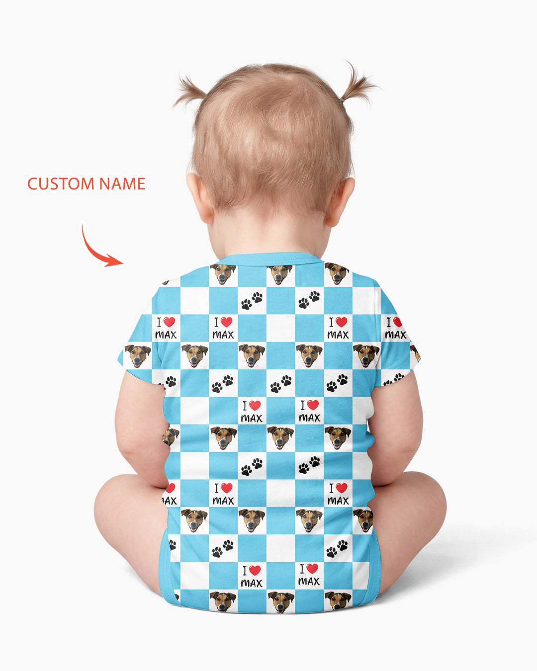 Custom Photo I Love My Best Friend Dog/Cat Bamboo Bodysuit