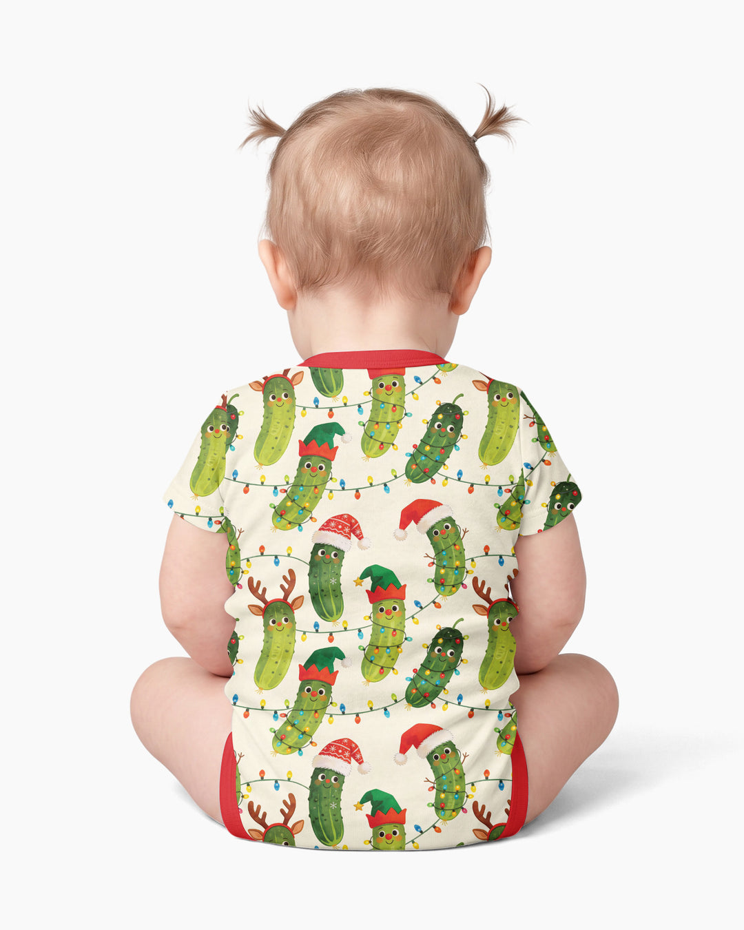 Cheerful Christmas Pickle Bamboo Bodysuit