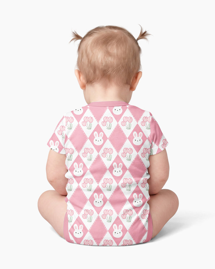 Custom Name When I Wake Up Bunny Birthday Bamboo Bodysuit