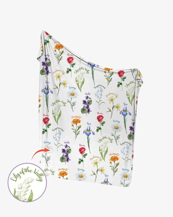 Marian Garden swaddle blanket