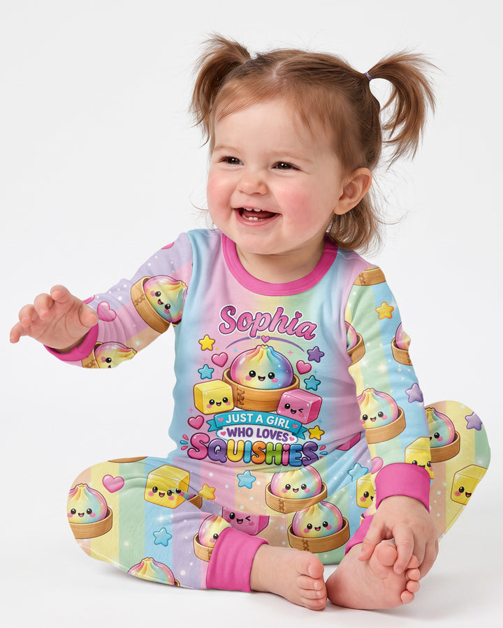 Rainbow Squishy Dreams Bamboo Two Piece Long Sleeve Pajama Set