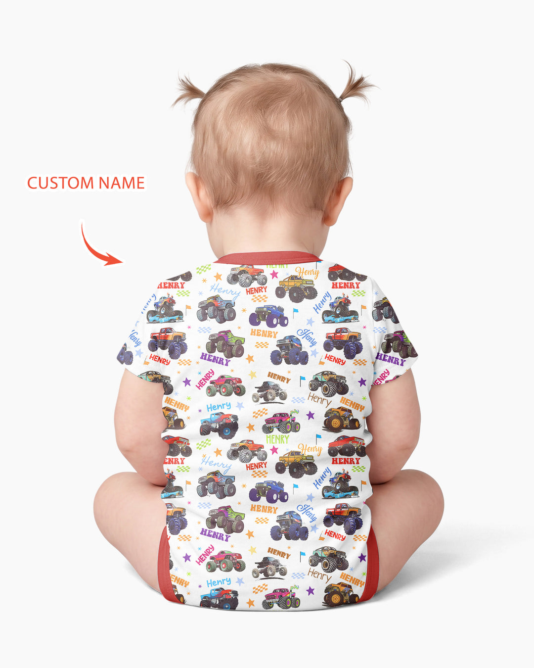 Gerippte Babykleidung mit individuellem Foto - Weich &amp; Skizzenhaft