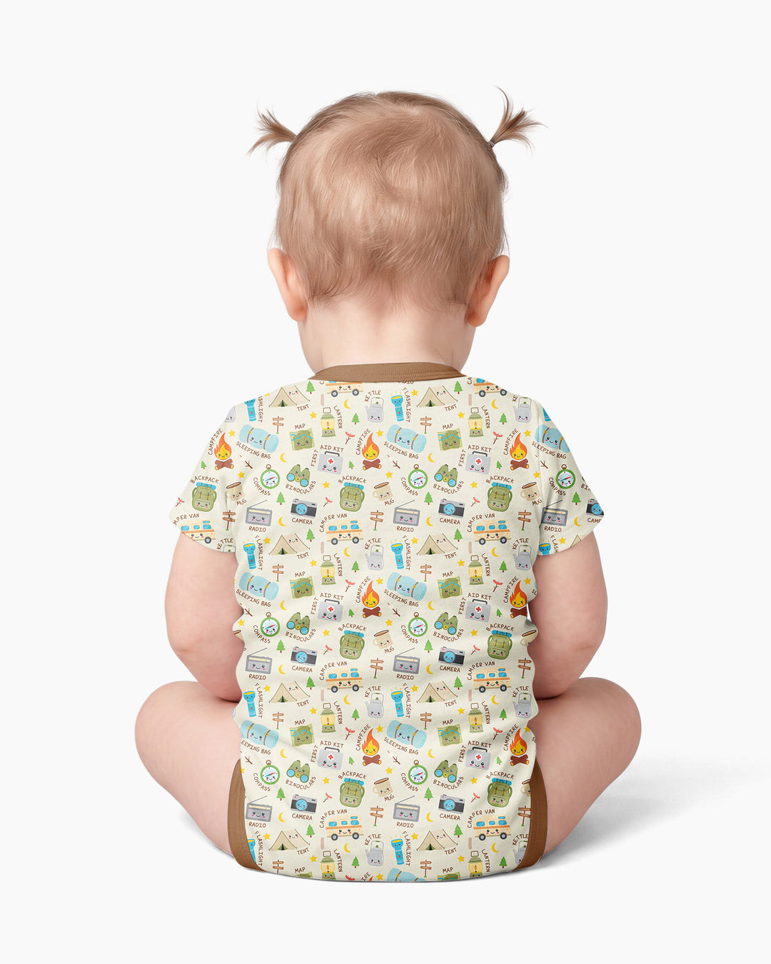 Gerippte Babykleidung mit individuellem Foto - Weich &amp; Skizzenhaft