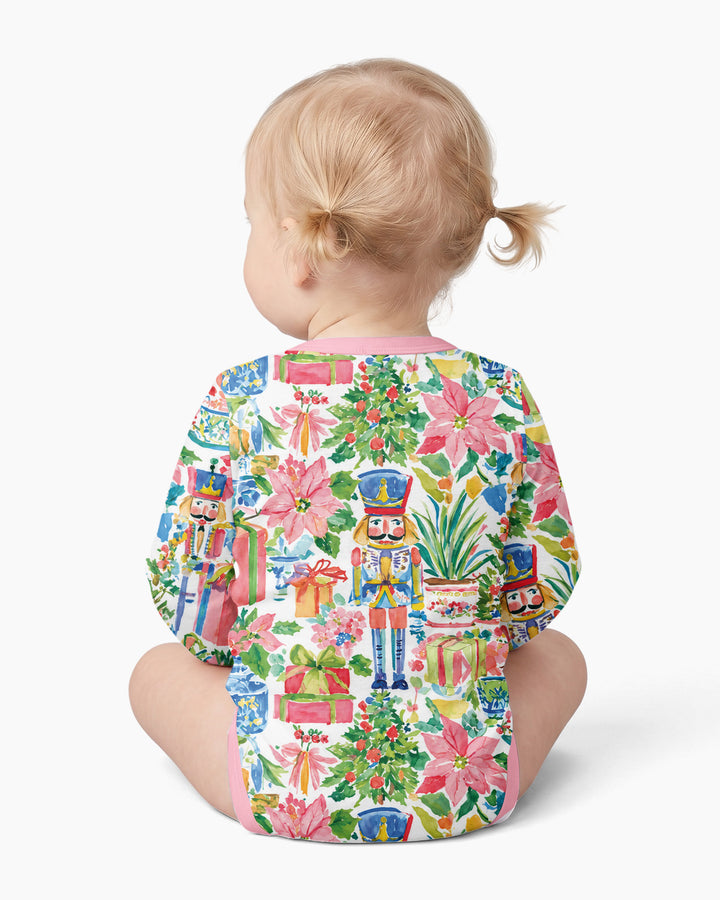 Watercolor Nutcracker Holiday Bamboo Bodysuit