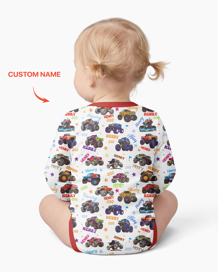 Gerippte Babykleidung mit individuellem Foto - Weich &amp; Skizzenhaft