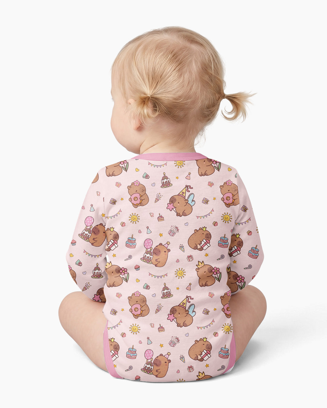 Personalized Capy Birthday Girl Bamboo Bodysuit