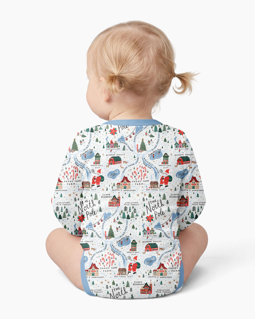 The North Pole Map Bamboo Bodysuit