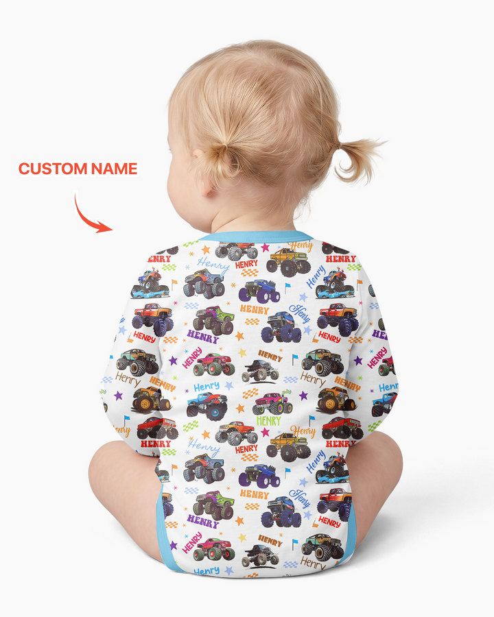 Gerippte Babykleidung mit individuellem Foto - Weich &amp; Skizzenhaft