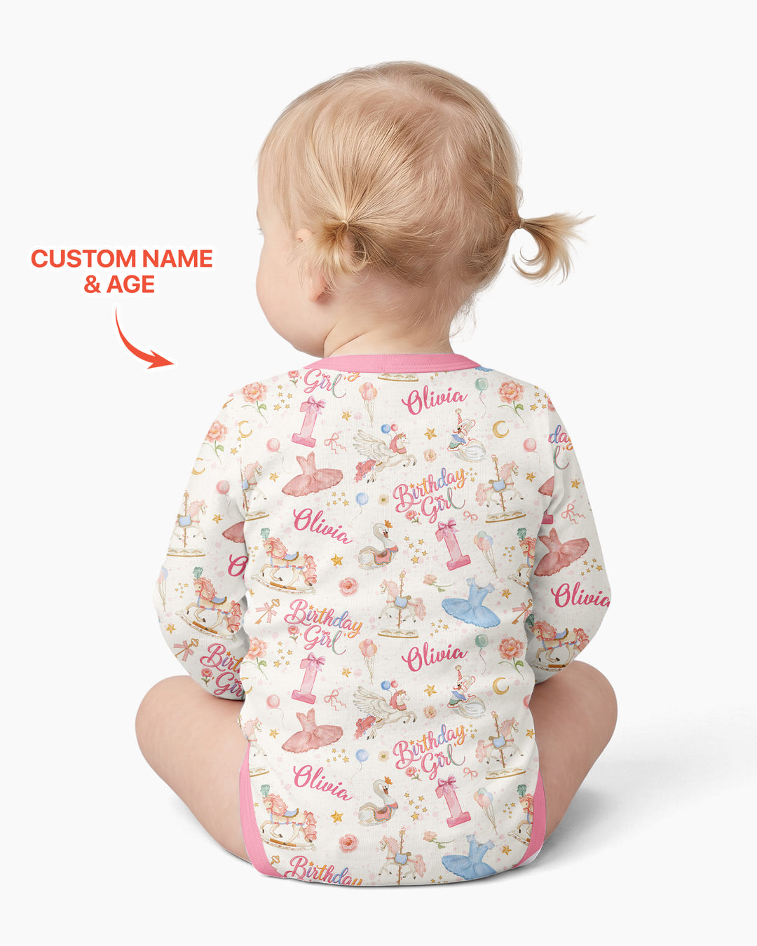 Gerippte Babykleidung mit individuellem Foto - Weich &amp; Skizzenhaft