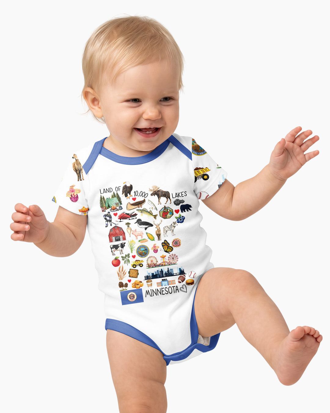 Minnesota Lover Family Matching Bamboo Bodysuit