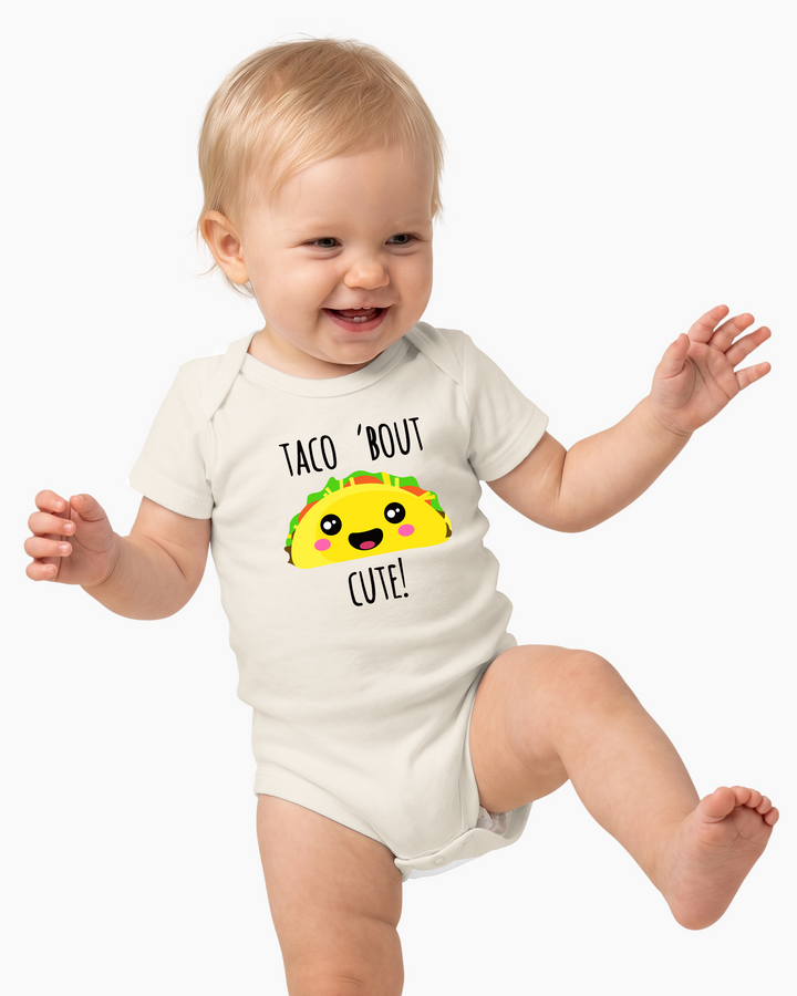 Taco 'Bout Cute Funny Taco Baby Bamboo Bodysuit