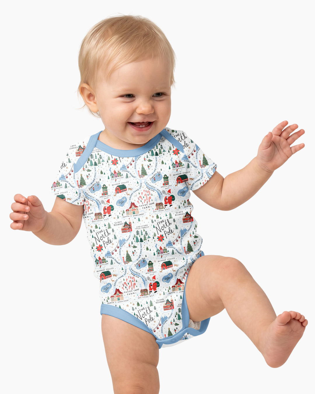 The North Pole Map Bamboo Bodysuit