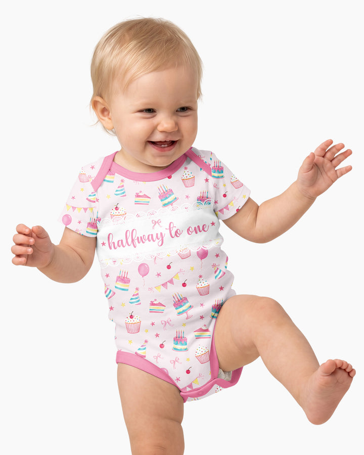 Party Halfway to One Bamboo Bodysuit