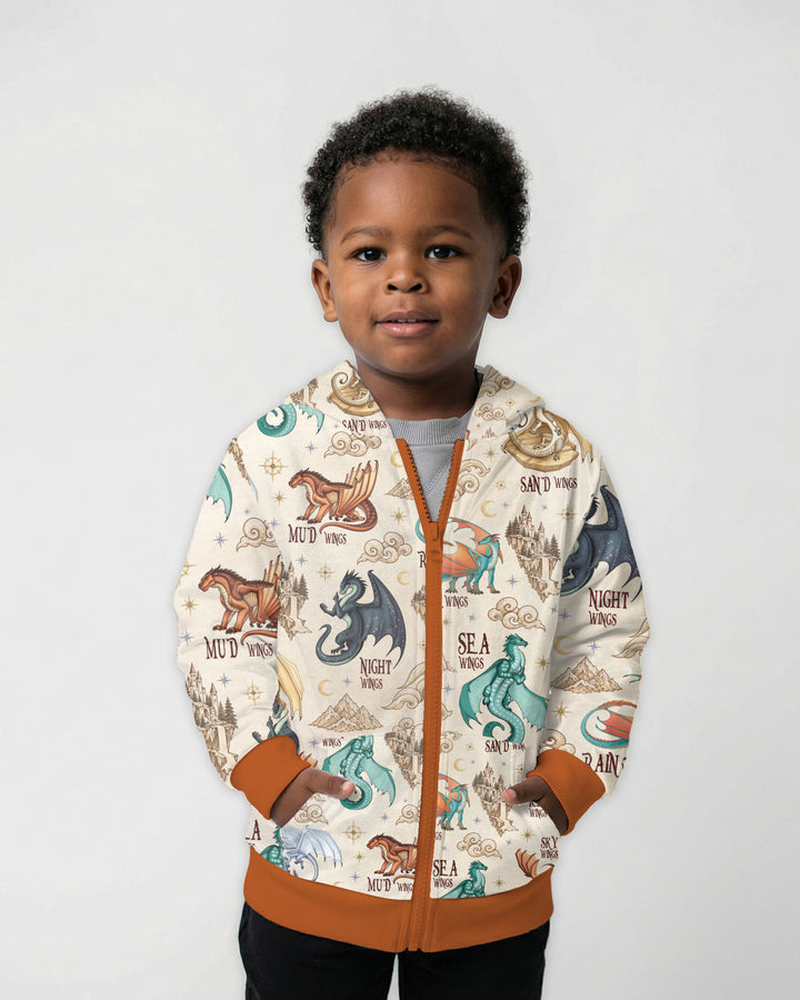 Elemental Dragons Bamboo Zip Hoodie