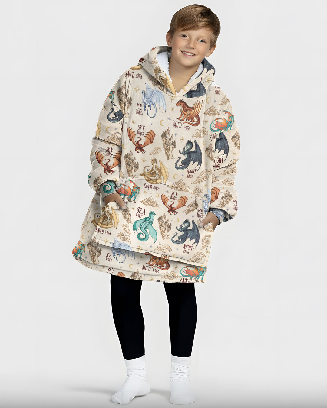 Elemental Dragons Bamboo Blanket Hoodie