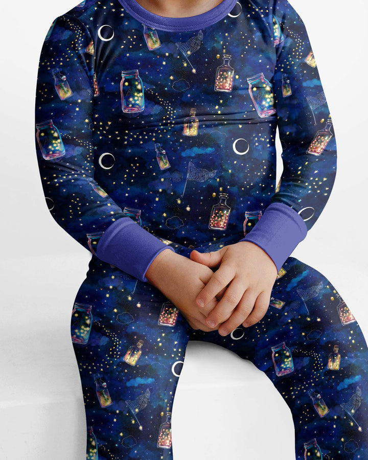 Conjunto de pijama de dos piezas de bambú con mangas largas, plantilla PERSONALIZADA