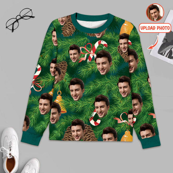 Custom Photo Christmas Men's Pajama Set