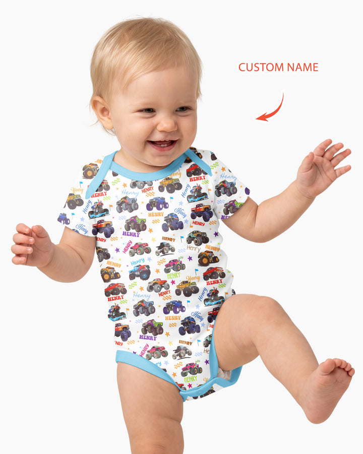 Gerippte Babykleidung mit individuellem Foto - Weich &amp; Skizzenhaft