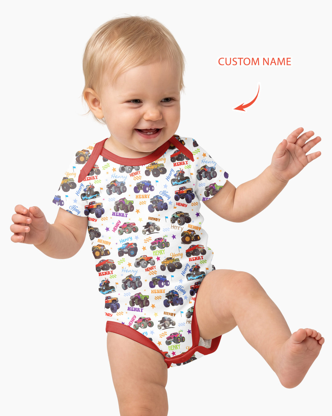 Gerippte Babykleidung mit individuellem Foto - Weich &amp; Skizzenhaft