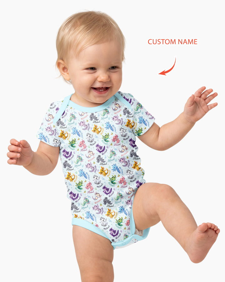 Gerippte Babykleidung mit individuellem Foto - Weich &amp; Skizzenhaft