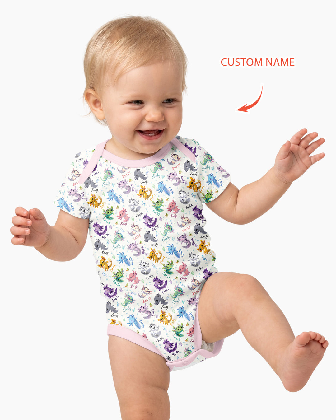 Gerippte Babykleidung mit individuellem Foto - Weich &amp; Skizzenhaft
