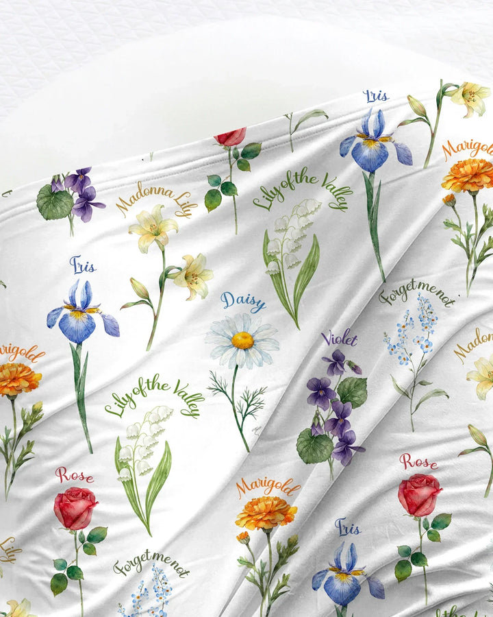 Marian Garden swaddle blanket
