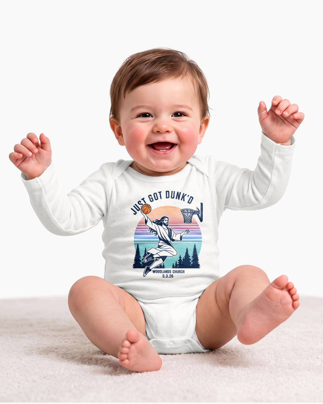 Custom Just Got Dunk'd Bamboo Bodysuit