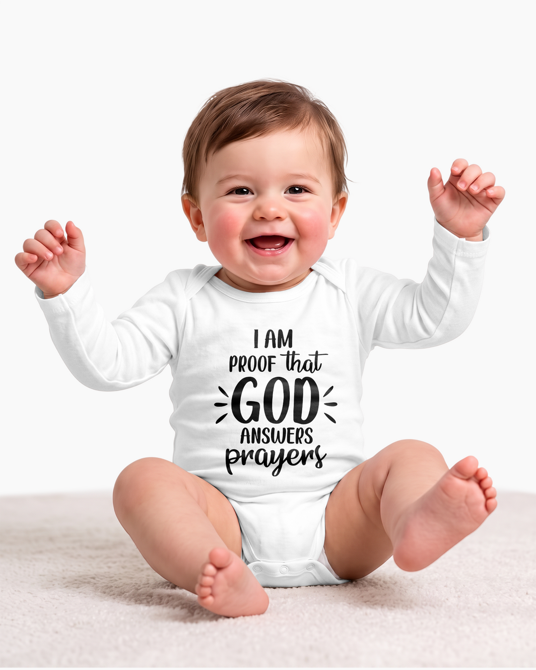 I'm Proof that God Answers Prayers Bamboo Bodysuit