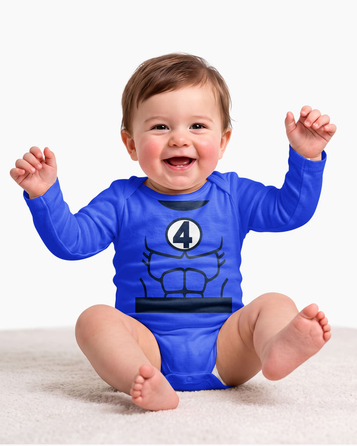 Baby Fantastic Hero Halloween Costume Bamboo Bodysuit