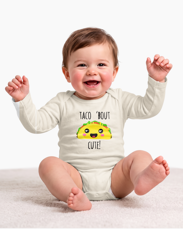 Taco 'Bout Cute Funny Taco Baby Bamboo Bodysuit