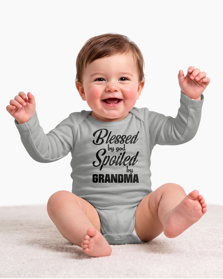 Blessed By God, Spoiled By Grandma Bamboo Bodysuit