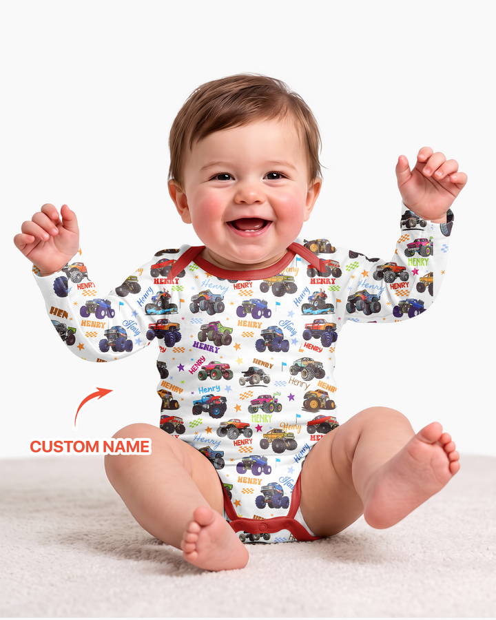 Gerippte Babykleidung mit individuellem Foto - Weich &amp; Skizzenhaft