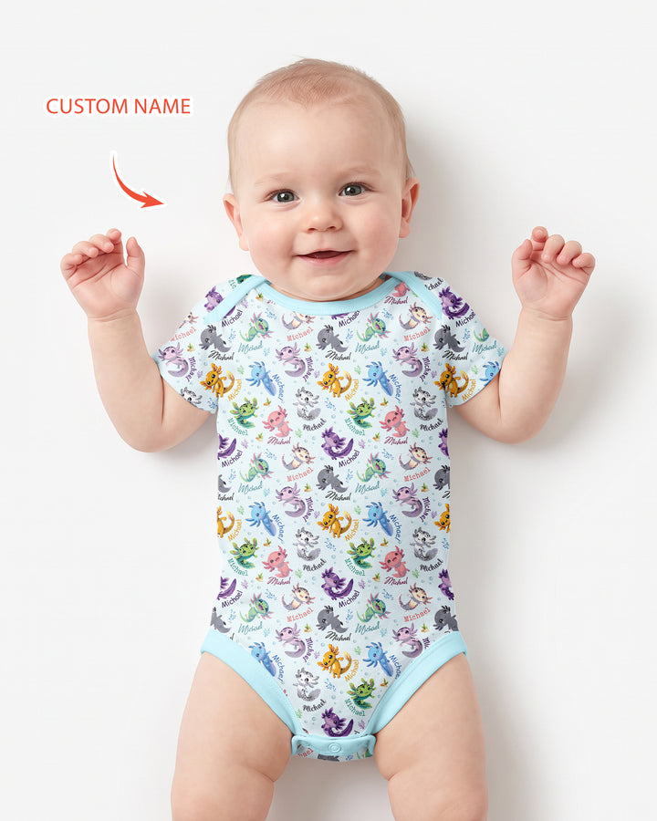 Gerippte Babykleidung mit individuellem Foto - Weich &amp; Skizzenhaft