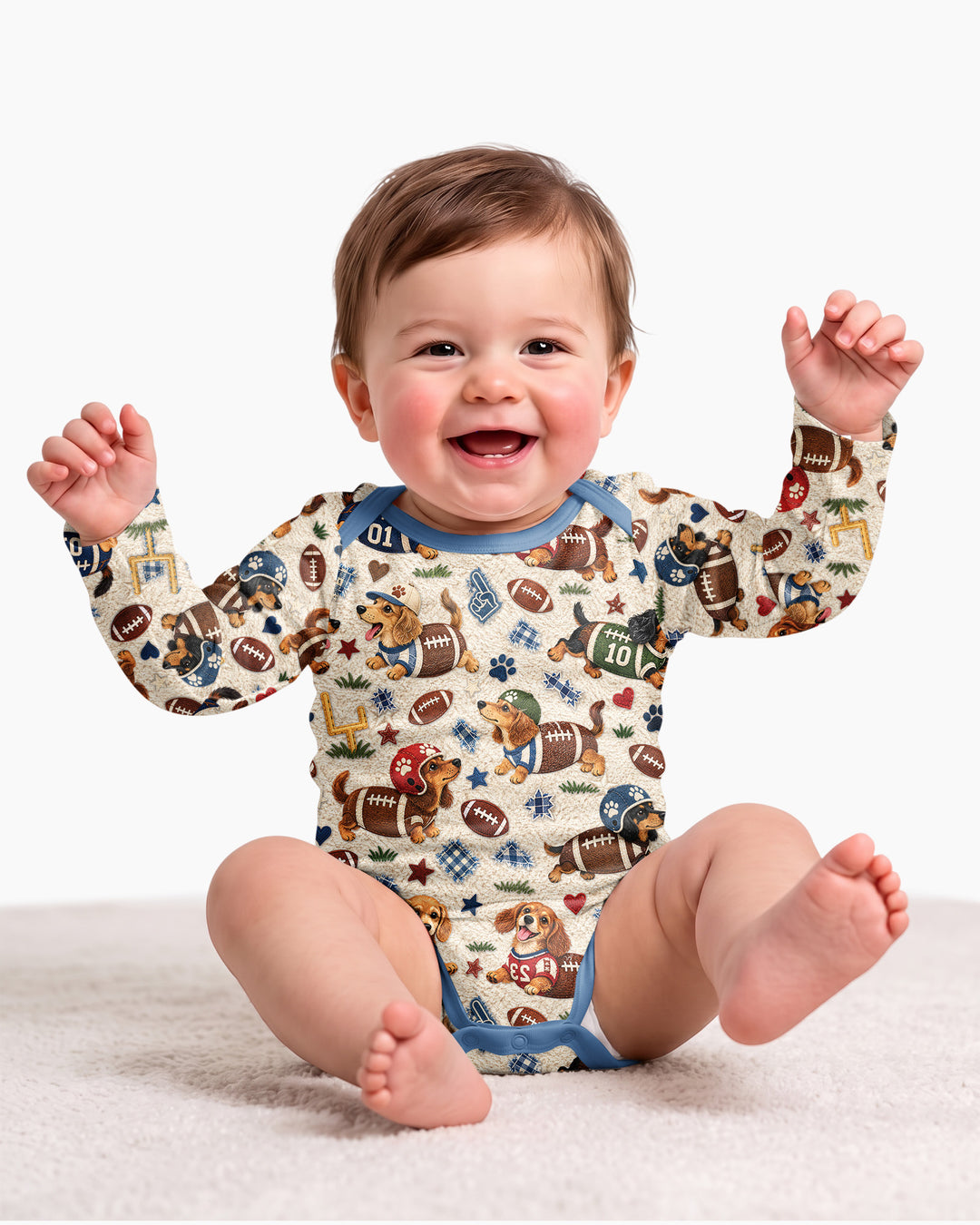 Football Doxie Squad Bamboo Bodysuit