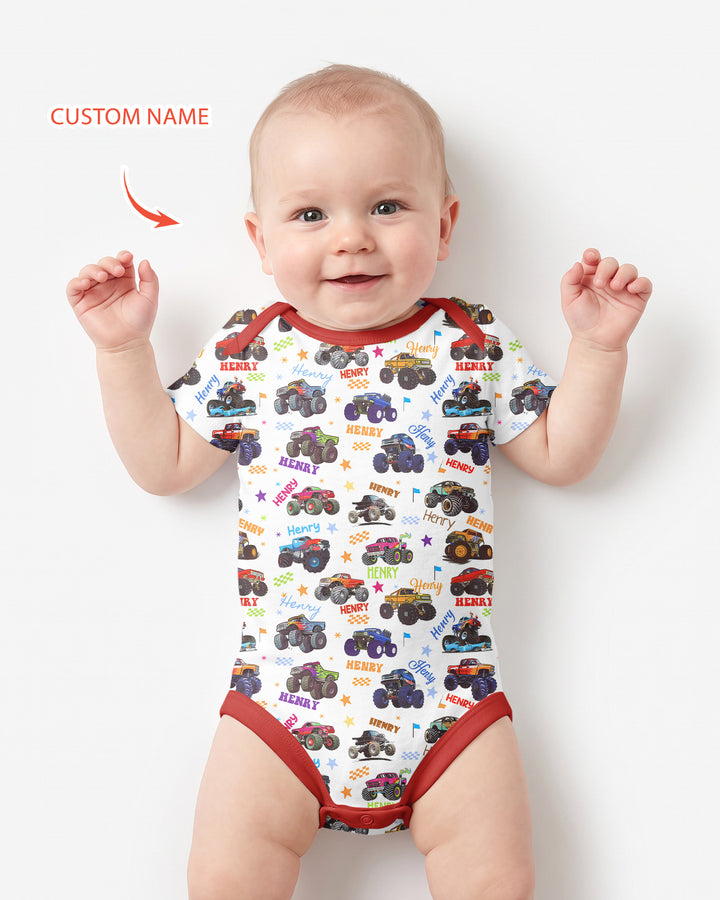 Gerippte Babykleidung mit individuellem Foto - Weich &amp; Skizzenhaft