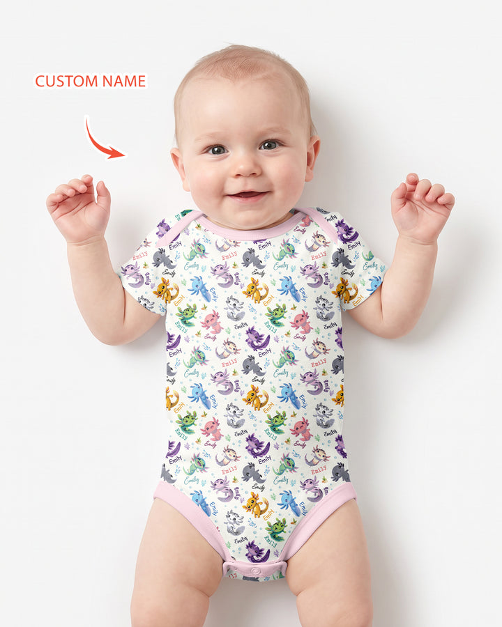 Gerippte Babykleidung mit individuellem Foto - Weich &amp; Skizzenhaft