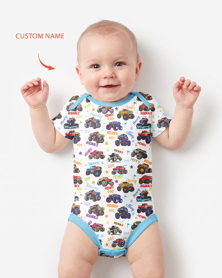 Gerippte Babykleidung mit individuellem Foto - Weich &amp; Skizzenhaft