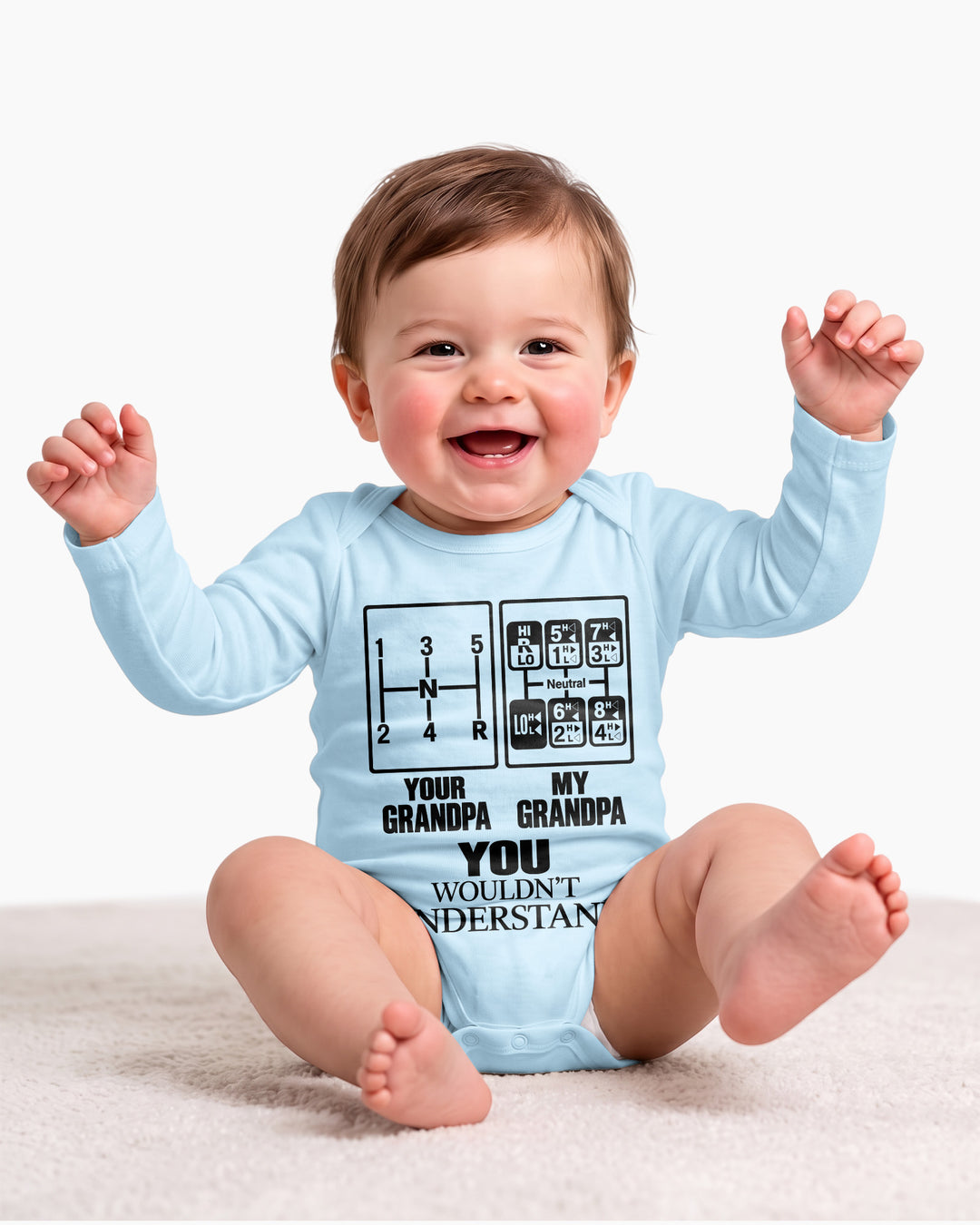 Grandpa Knows The Gears Bamboo Bodysuit