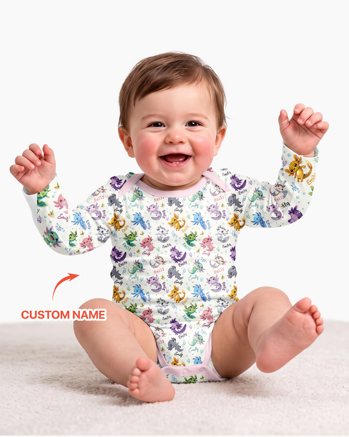 Gerippte Babykleidung mit individuellem Foto - Weich &amp; Skizzenhaft