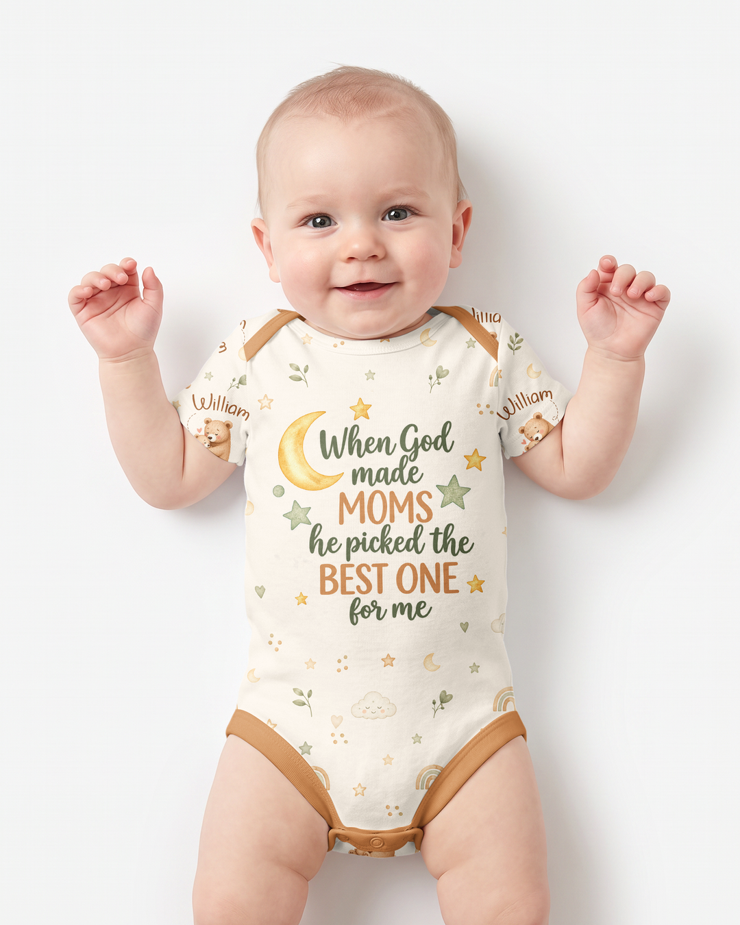 When God Made Moms Bamboo Bodysuit