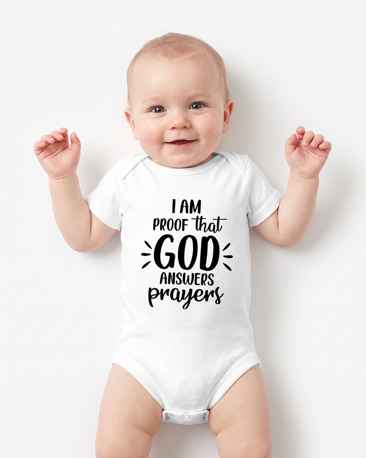 I'm Proof that God Answers Prayers Bamboo Bodysuit