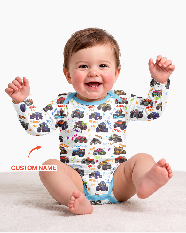Gerippte Babykleidung mit individuellem Foto - Weich &amp; Skizzenhaft
