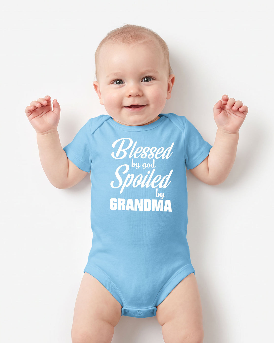 Blessed By God, Spoiled By Grandma Bamboo Bodysuit