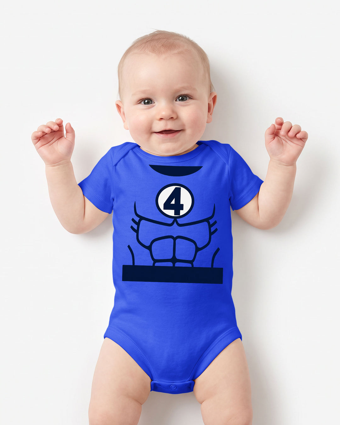 Baby Fantastic Hero Halloween Costume Bamboo Bodysuit
