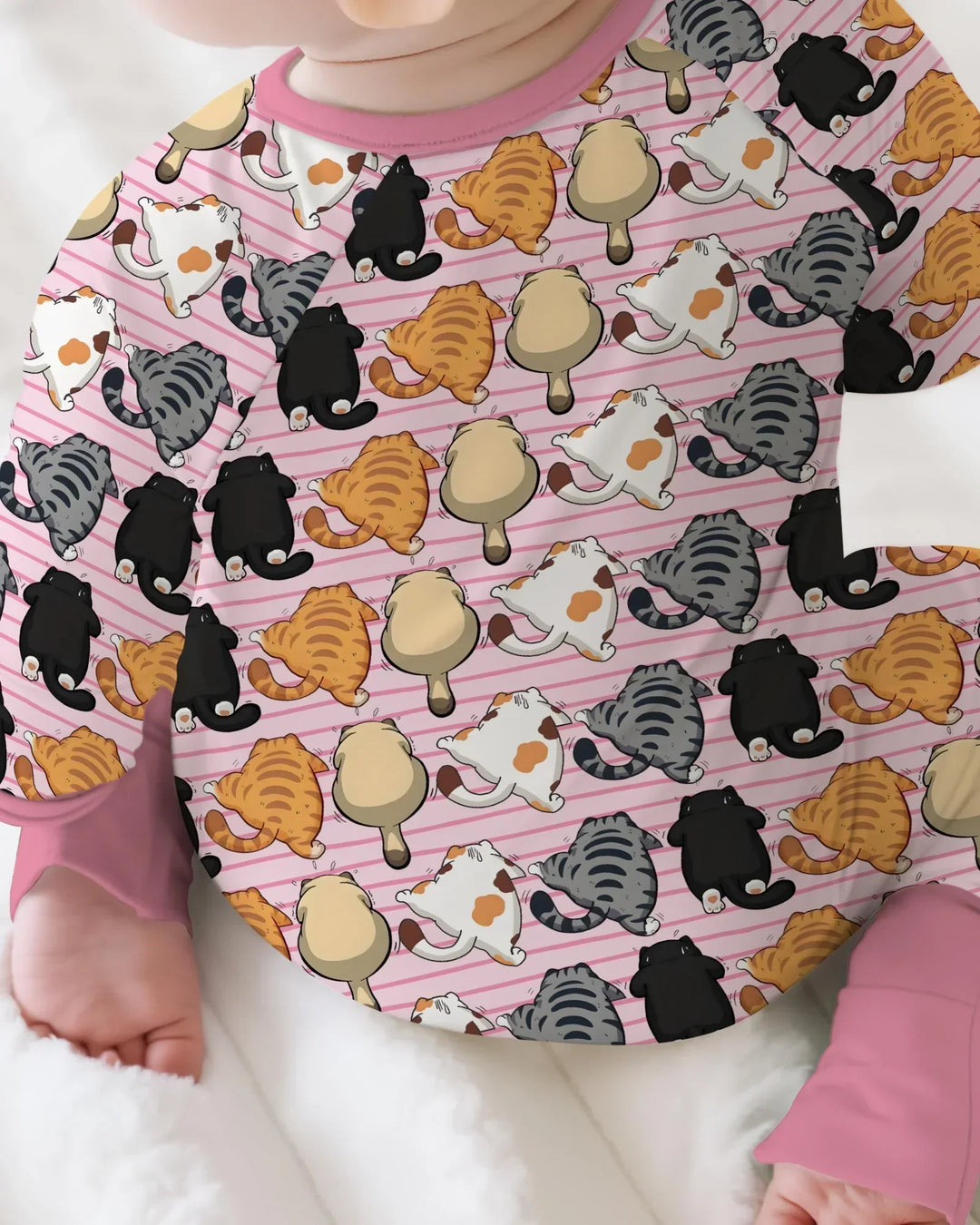 Funny Cat Butts Club Family Matching Bamboo Convertible Zippy