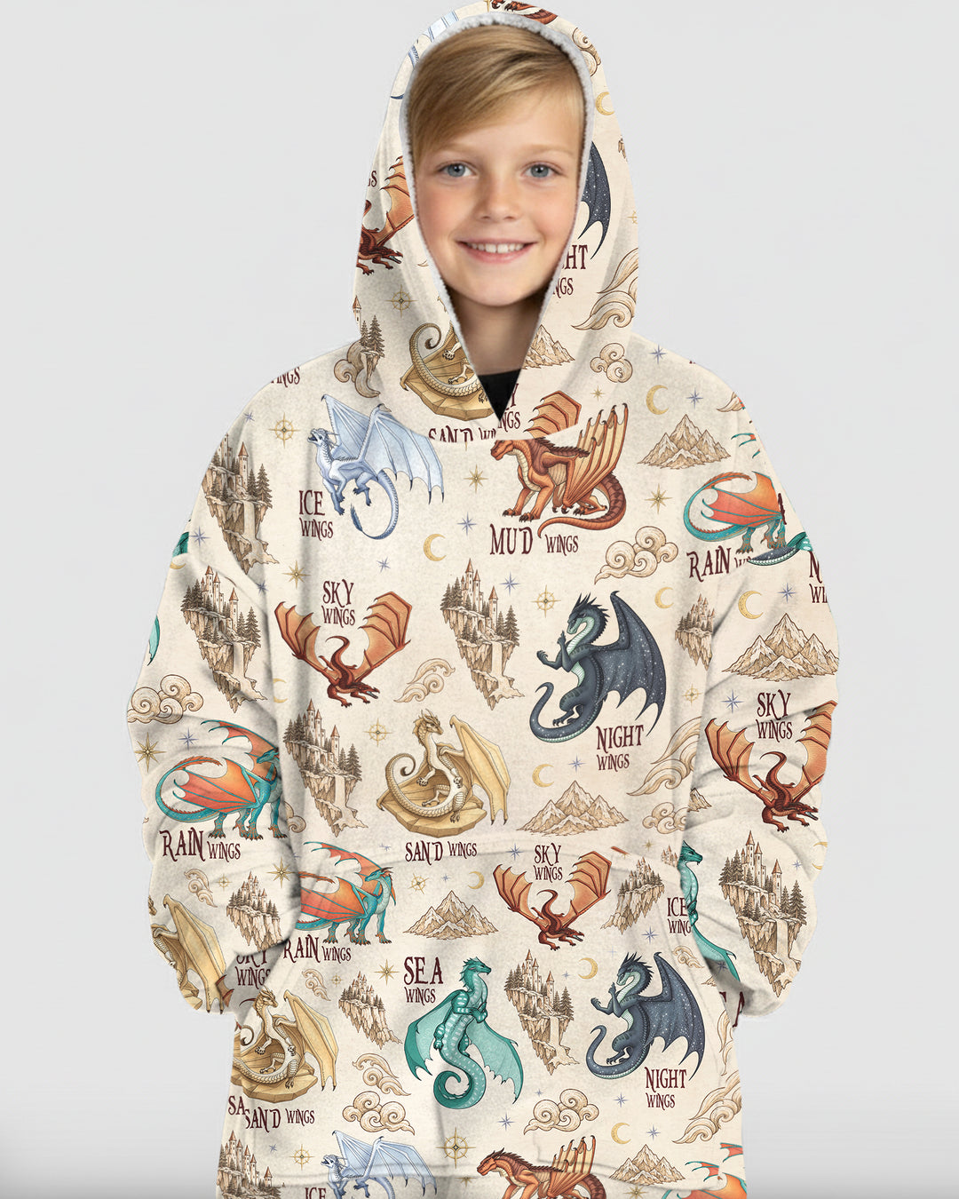 Elemental Dragons Bamboo Blanket Hoodie