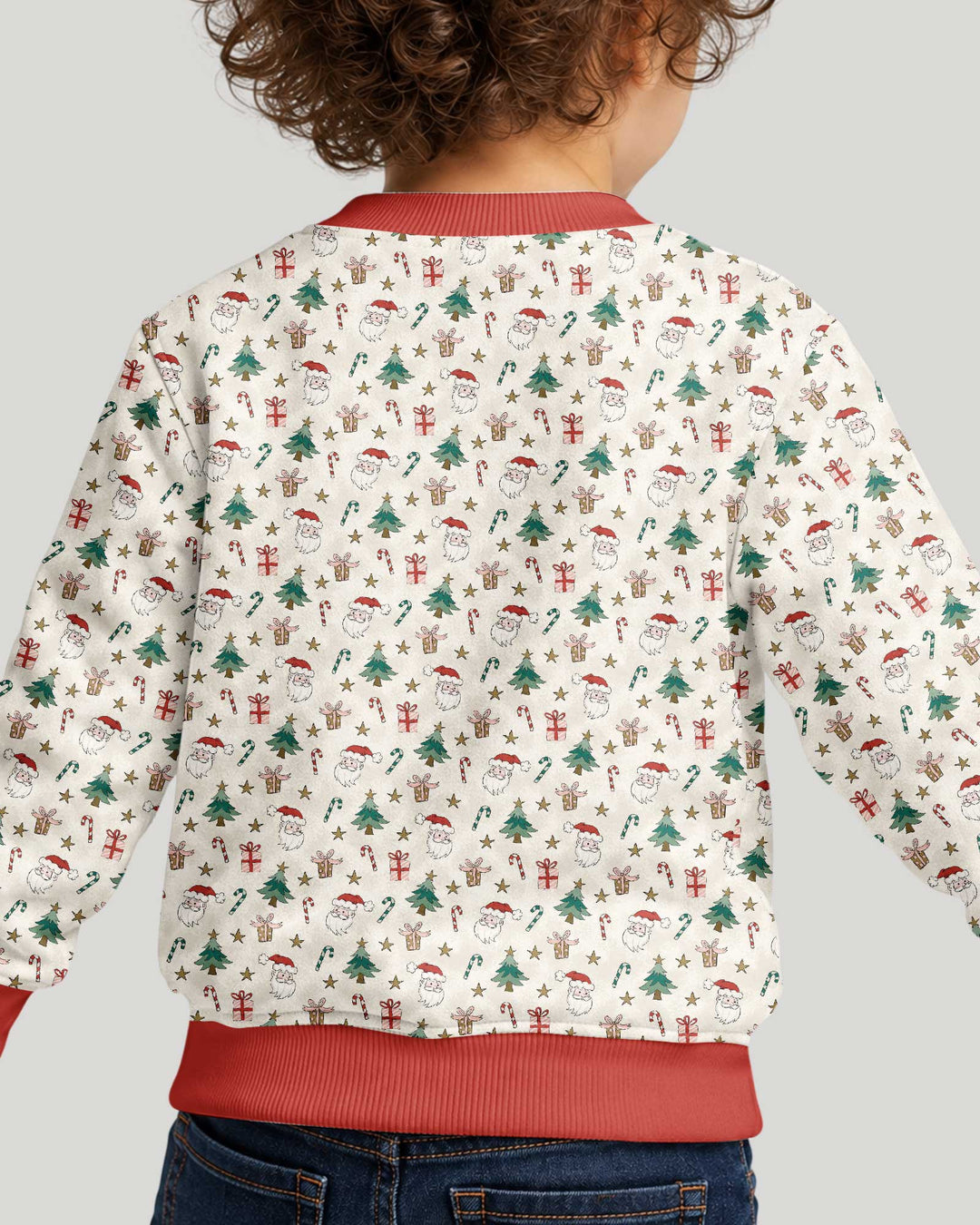 Snowy Santa Bamboo Crewneck Sweatshirt