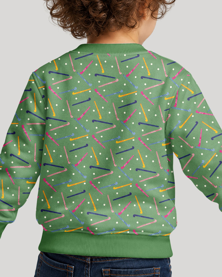 Field Hockey Fun Bamboo Crewneck Sweatshirt