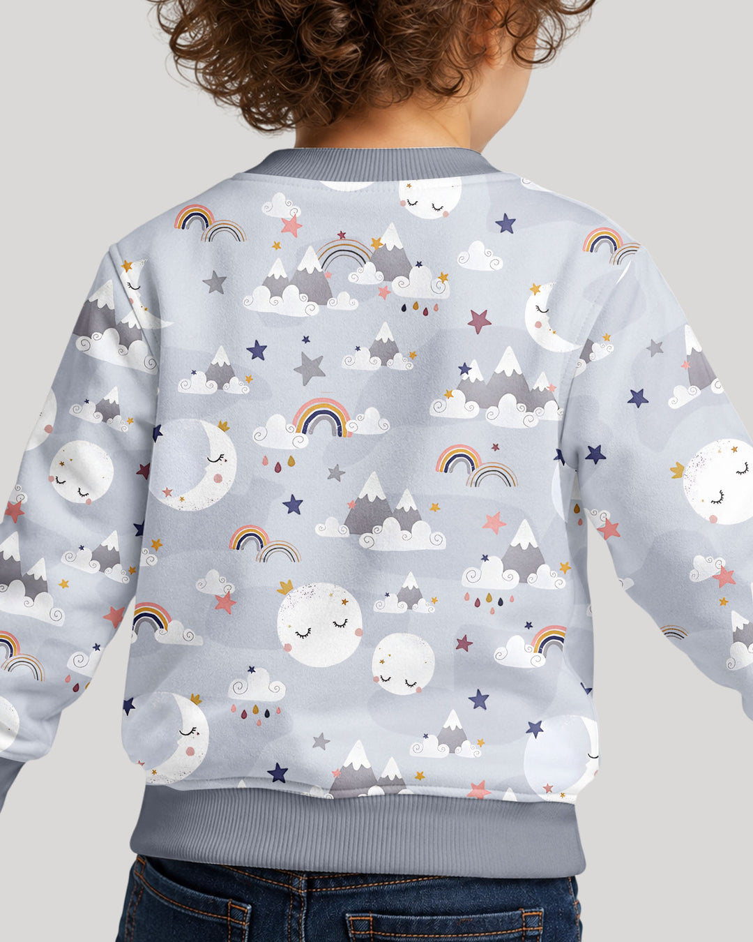 My Grandma Loves Me To The Moon And Back Bamboo Crewneck Sweatshirt